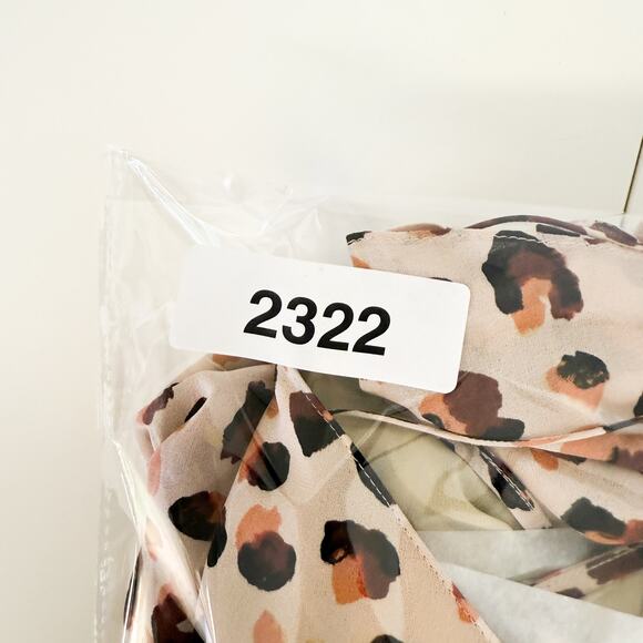 Theory Asymmetrical Leopard Maxi Cami Dress 100% Silk Pink - 2 - Picture 9 of 9